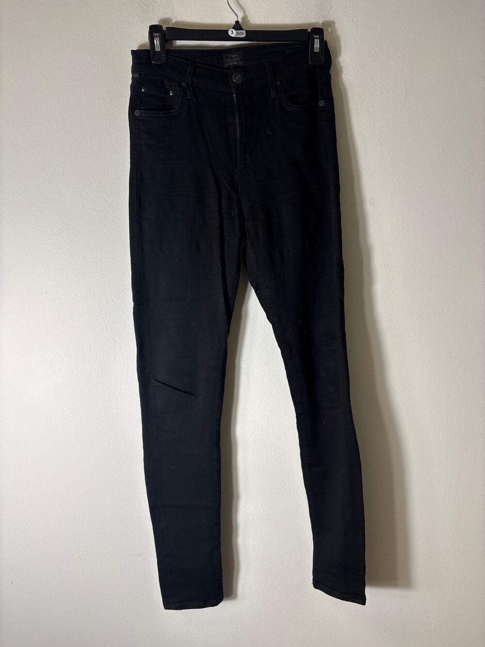 Citizens of Humanity Dark Black Rocket High Rise Skinny Sz 27